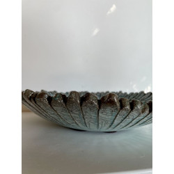 Grande coupe décorative en céramique Raku