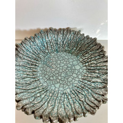 Grande coupe décorative en céramique Raku