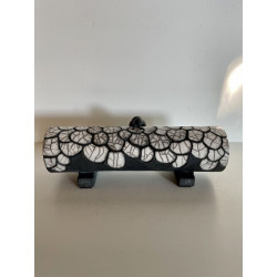 Unique piece, Raku ceramic box