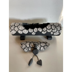 Unique piece, Raku ceramic box