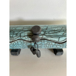 Boîte originale céramique raku création artisanale pièce unique