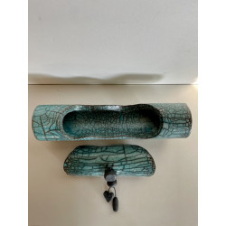 Boîte originale céramique raku création artisanale pièce unique
