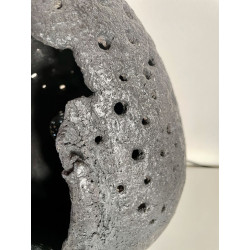 Lampe minérale Satiné Céramique Raku