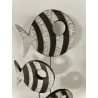 Poissons ou banc de poissons en céramique raku très décoratifs