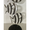 Poissons ou banc de poissons en céramique raku très décoratifs