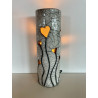 Artisanat d'art, création unique pour cette lampe raku décorative