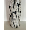Unique creation of artisanal art as a decorative Raku lamp