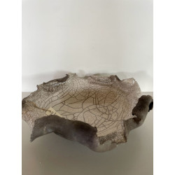 Decorative Plate or Valet Tray in Raku Ceramic