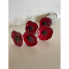 Soliflore and its Poppies Raku Ceramics