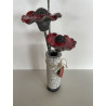 Soliflore et ses Coquelicots Céramique Raku