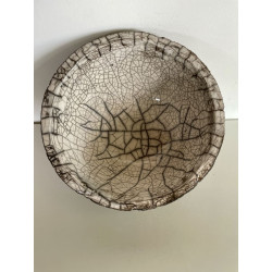 Grand bol Zen en Raku turquoise, bel objet décoratif