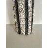 Vase Raku très contemporain avec ses lignes lave volcanique