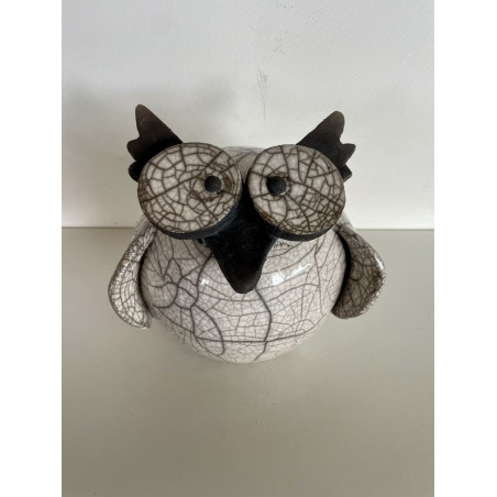 Chouette Céramique Raku décorative et originale