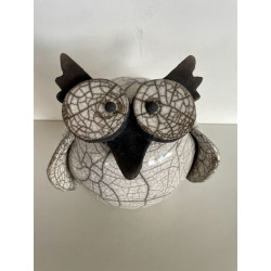 Chouette Céramique Raku décorative et originale