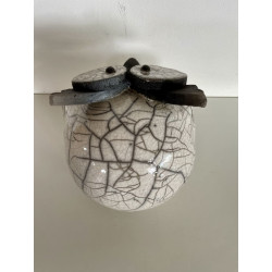 Chouette Céramique Raku décorative et originale
