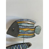 Banc de Poissons Colorés Céramique Raku