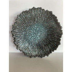 Grande coupe décorative en céramique Raku