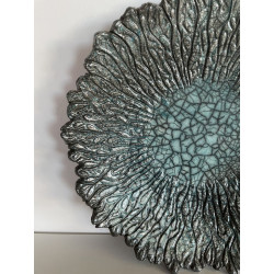 Grande coupe décorative en céramique Raku