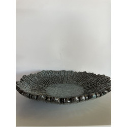 Grande coupe décorative en céramique Raku