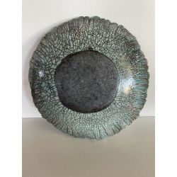 Grande coupe décorative en céramique Raku