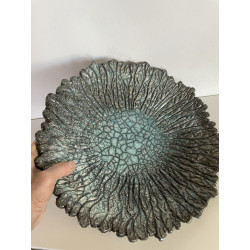 Grande coupe décorative en céramique Raku