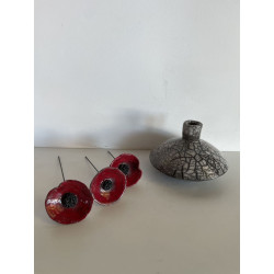 Vase "zen" Raku Ceramic