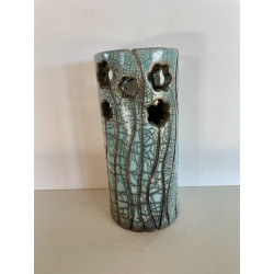 Vase "Petites fleurs" Céramique Raku