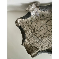 Décoration raffinée en céramique raku original et unique.