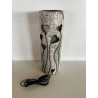 Artisanat d'art, création unique pour cette lampe raku décorative