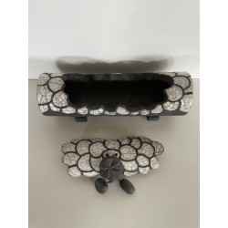 Création artisanale entièrement faite  à la main céramique raku