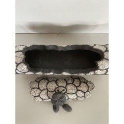 Création artisanale entièrement faite  à la main céramique raku