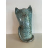 Cat Vase Raku ceramic