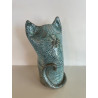 Cat Vase Raku ceramic