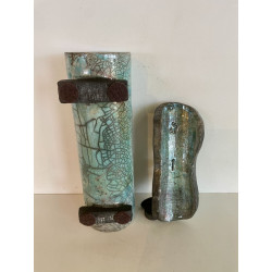 Boîte originale céramique raku création artisanale pièce unique