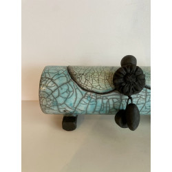 Boîte originale céramique raku création artisanale pièce unique
