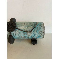 Boîte originale céramique raku création artisanale pièce unique