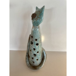 Magnificent raku cat and so funny