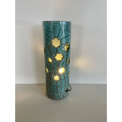 Original decorative Raku lamp gives a great vibe