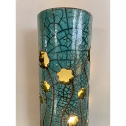 Original decorative Raku lamp gives a great vibe