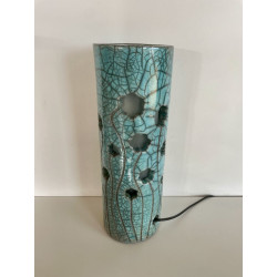 Original decorative Raku lamp gives a great vibe