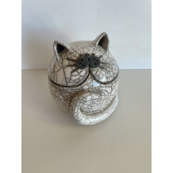 Urne funéraire ou boite décorative, pièce artisanale et unique en raku