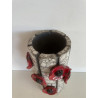 "Poppies" Raku ceramic vase