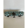 Boîte "Croco" Céramique Raku Turquoise