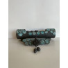 Boîte "Croco" Céramique Raku Turquoise