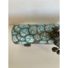 Boîte "Croco" Céramique Raku Turquoise