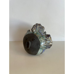 Duo de Poissons en Céramique Raku