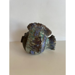 Duo de Poissons en Céramique Raku