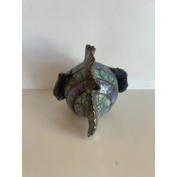 Duo de Poissons en Céramique Raku