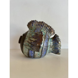 Duo de Poissons en Céramique Raku