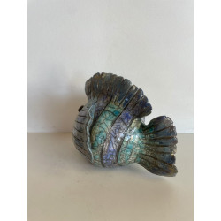 Duo de Poissons en Céramique Raku